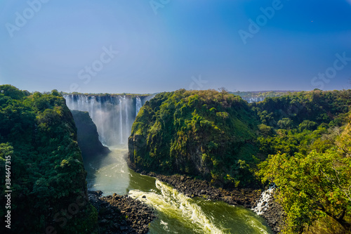 Chutes Victoria (vues de Zambie)