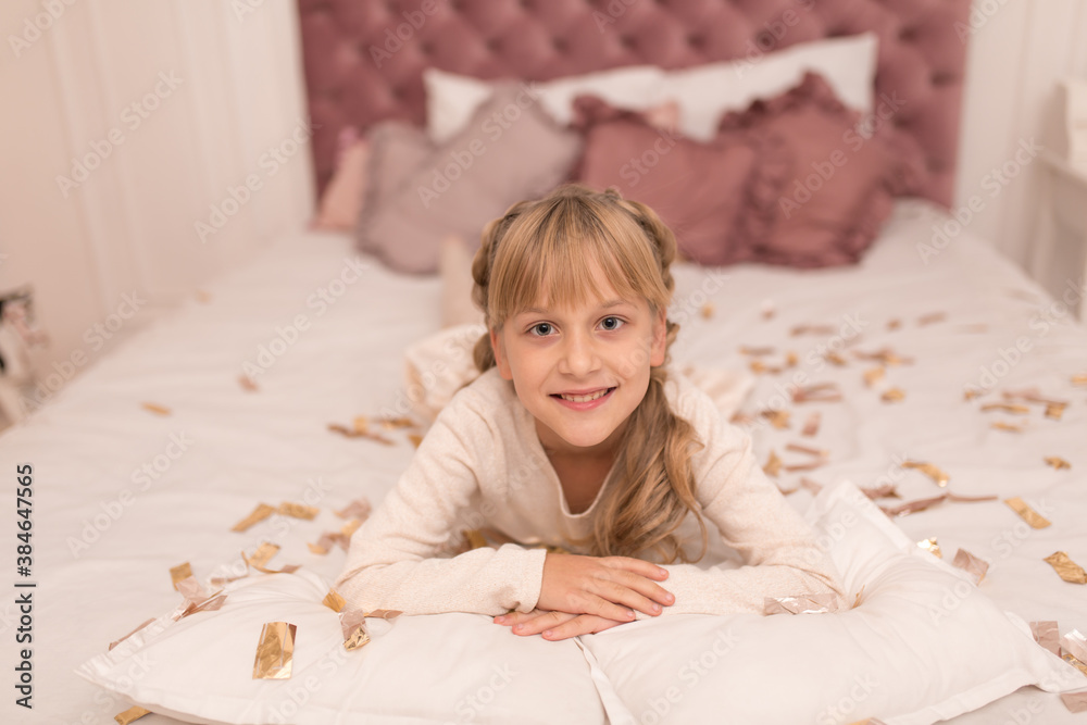 Portrait of a beautiful little girl enjoying the Christmas holidays Portrait of a beautiful little girl enjoying the Christmas holidays