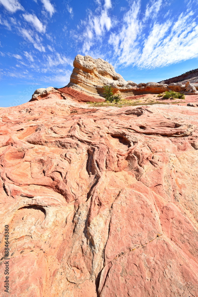 White Pocket Rock Formations in the Vermilion Cliffs National Monument in Arizona, USA White Pocket Rock Formations in the Vermilion Cliffs National Monument in Arizona, USA