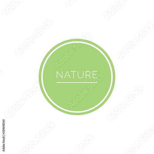 Nature word illustration sign