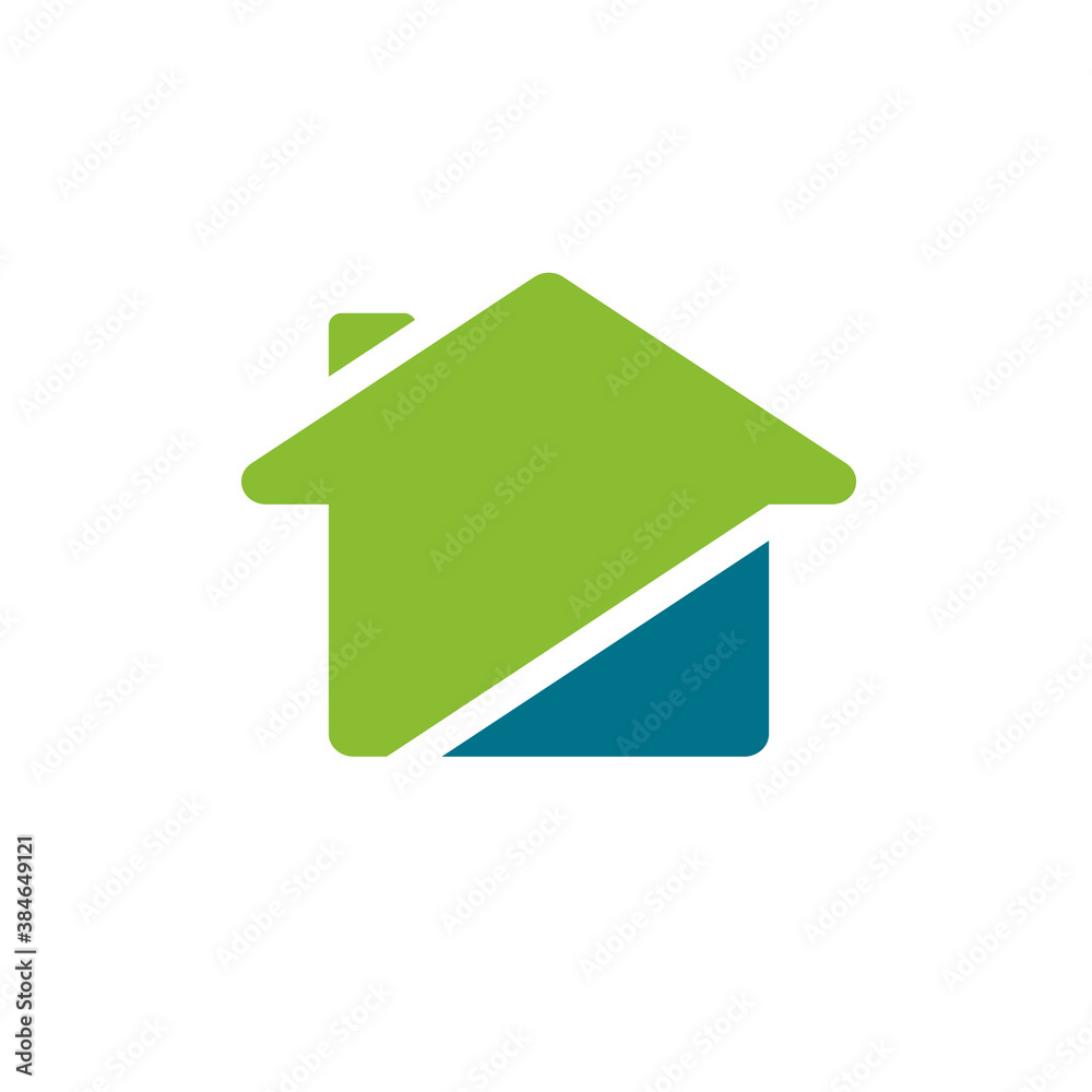 Simple house logo icon design, flat style home symbol Simple house logo icon design, flat style home symbol