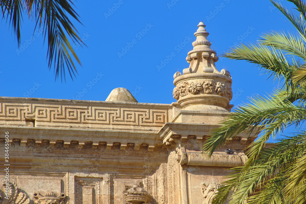 Detalle de la Catedral de Almería, España