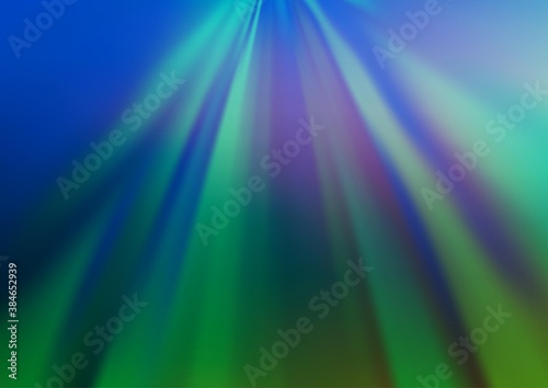 Light Blue, Green vector glossy abstract template.