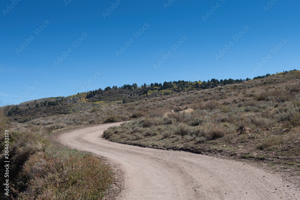 dirt road in the mountains