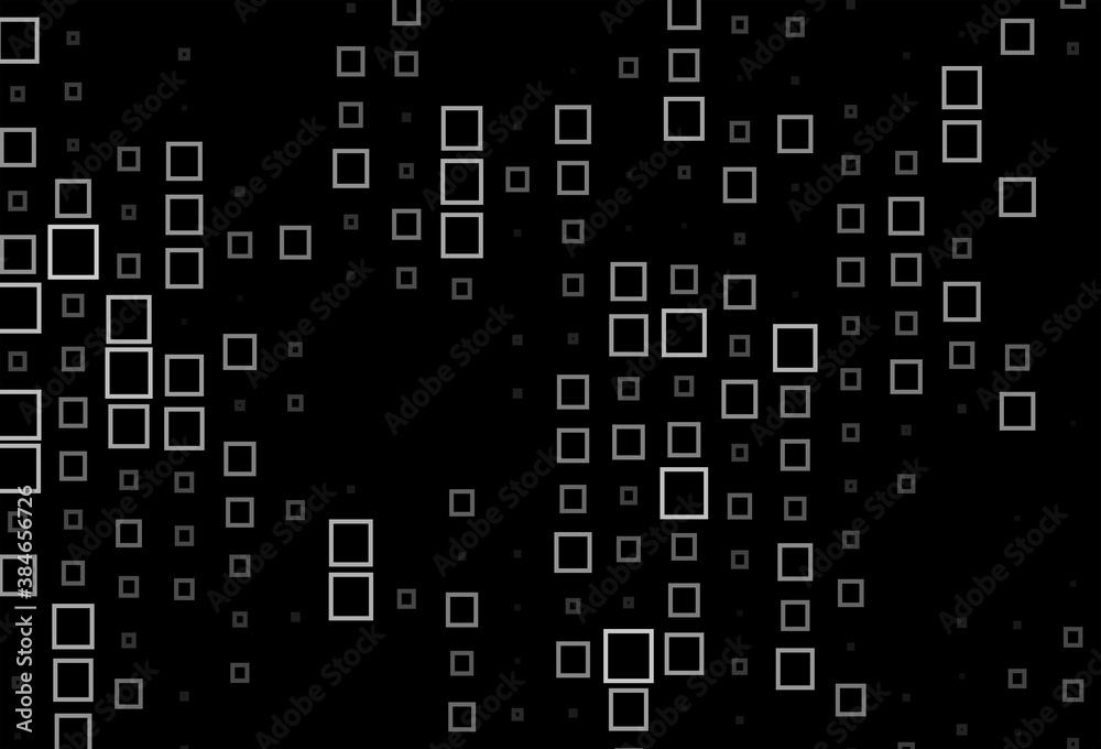 Dark Black vector pattern in square style. Dark Black vector pattern in square style.