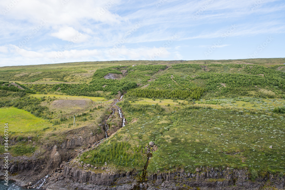 Beautiful landscape of Jokuldalur Valley in Iceland