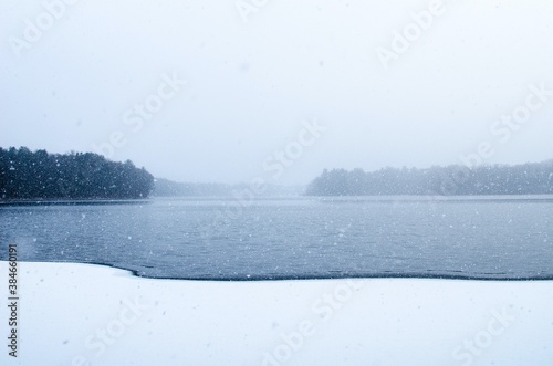 Wallpaper Mural frozen lake in winter Torontodigital.ca