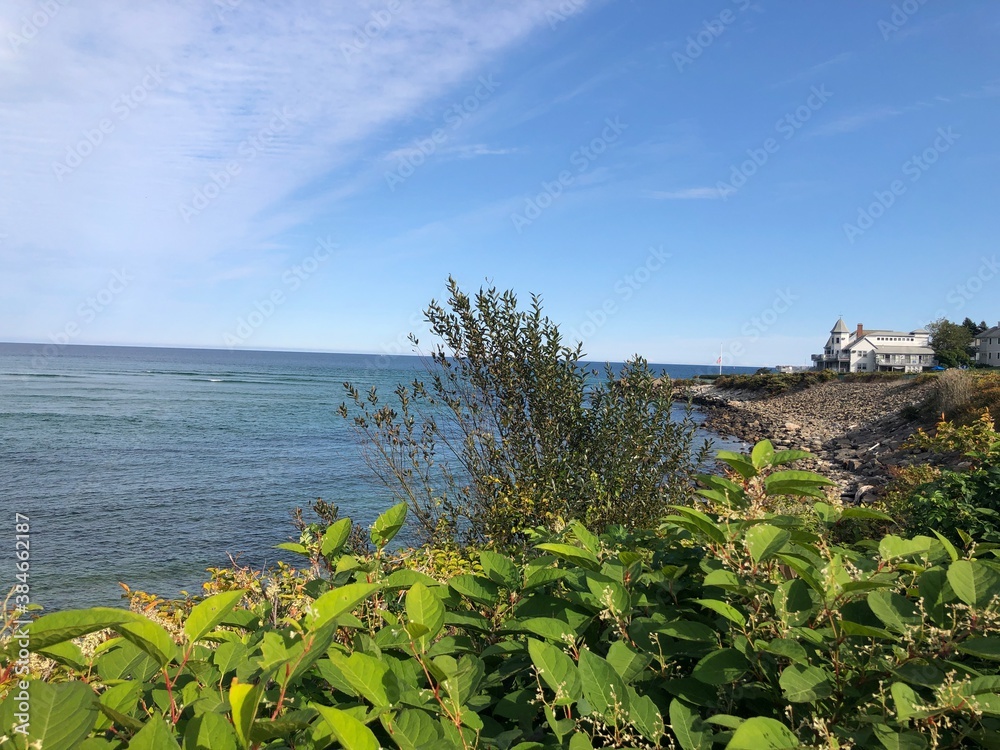 Marginal Way scenery in Ogunquit Maine USA Marginal Way scenery in Ogunquit Maine USA