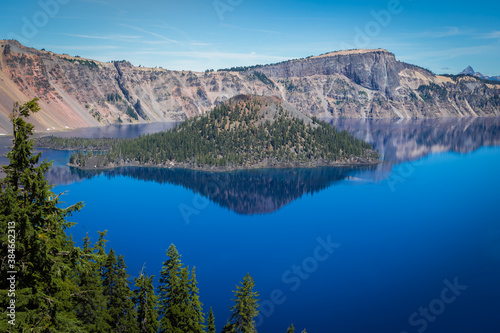 Beautiful Clear Day on Crater Lake, Crater Lake National Park, Oregon