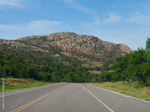 Close up view of Mt. Scott at Comanche County, Oklahoma.