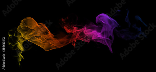 Smoke color black background