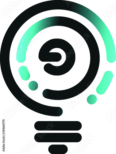 g Initial lightbulb logo concept vector. idea, solution, creative, innovative, inspiration icon