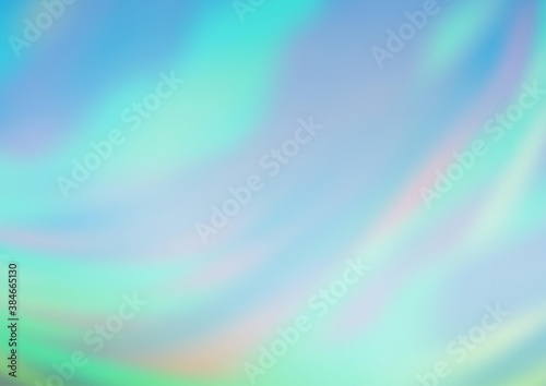 Light Blue  Green vector blurred shine abstract background.
