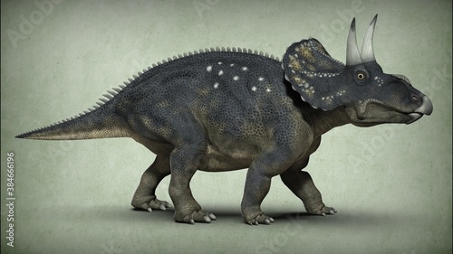 Ancient extinct dinosaur. 3D illustration © Dina