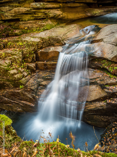Sabbaday Falls along Kancamagus Highway in New Hampshire
