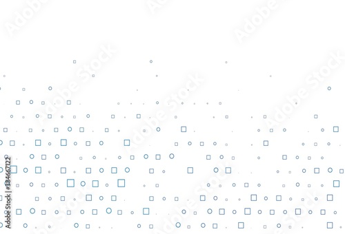 Light BLUE vector layout with circle spots, cubes.