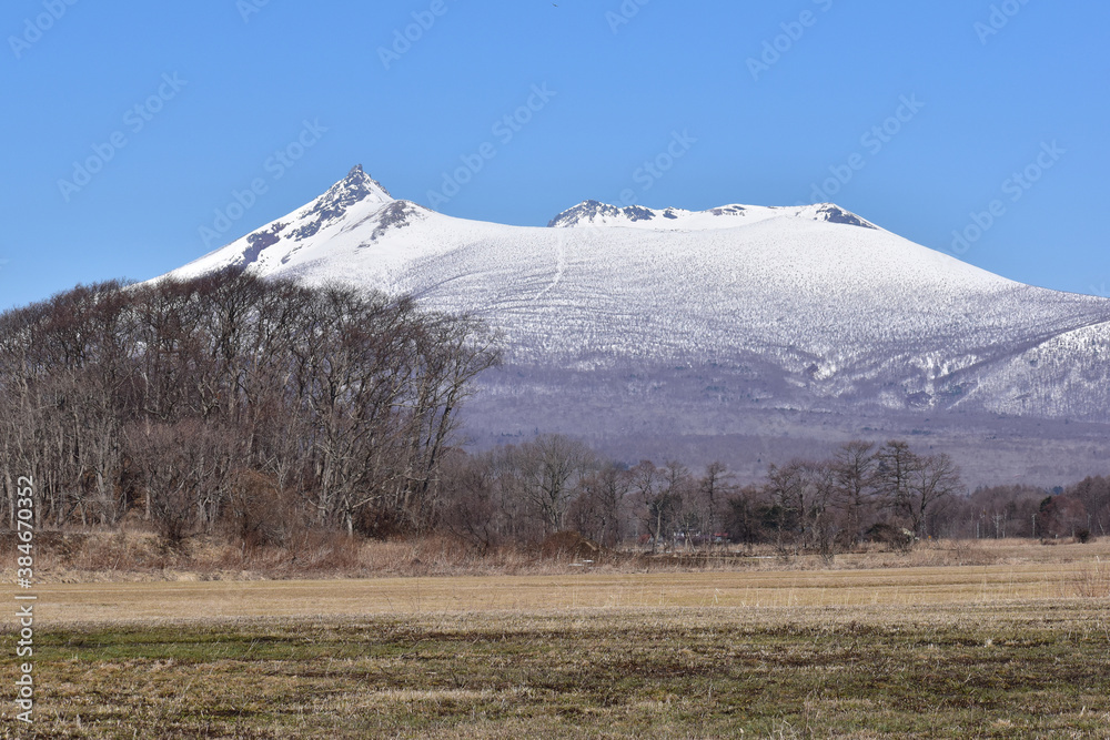 早春の大沼駒ケ岳 早春の大沼駒ケ岳