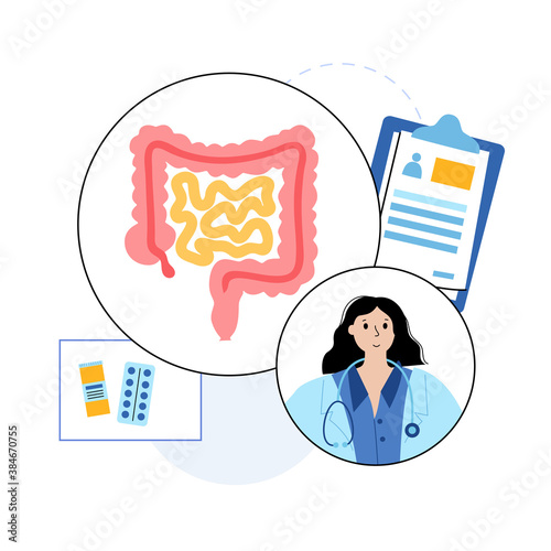 intestine logo concept