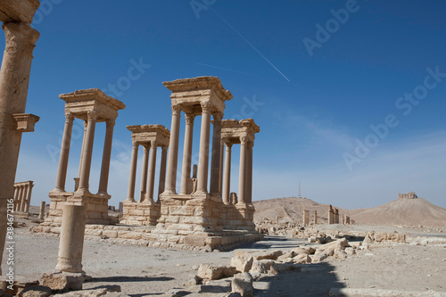 Ruins of the ancient city of Palmyra, Syria