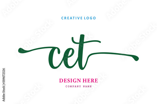 pharmacy logo composition of the letter CET is simple, easy to understand, simple and authoritativePrint