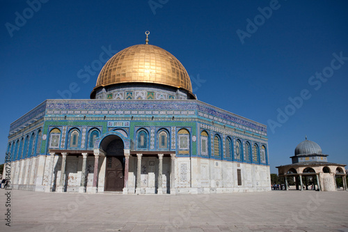 Temple Mount and The Dome of the Rock mosque in Jerusalem, Israel