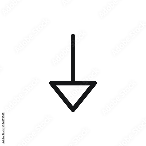 Electrical grounding icon design. vector illustration