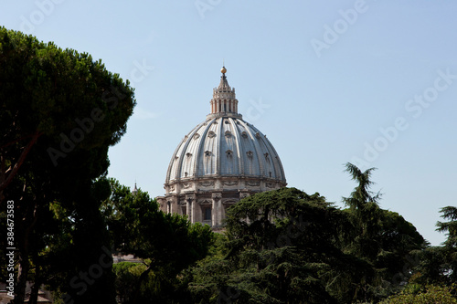 The Dome of Basilica of St. Peter in Vatican City, Rome, Italy
