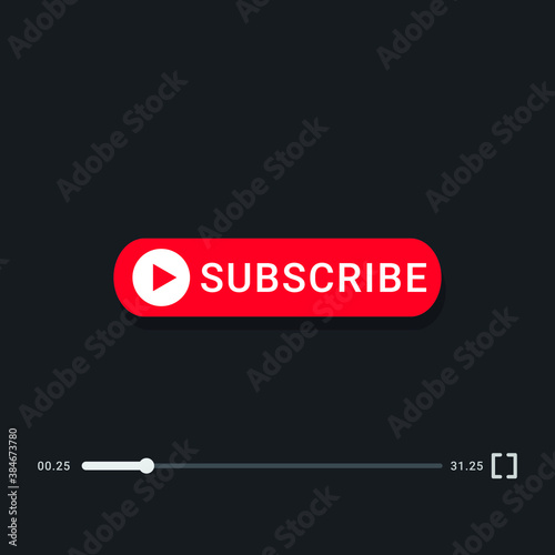 Subscribe icon modern design template.