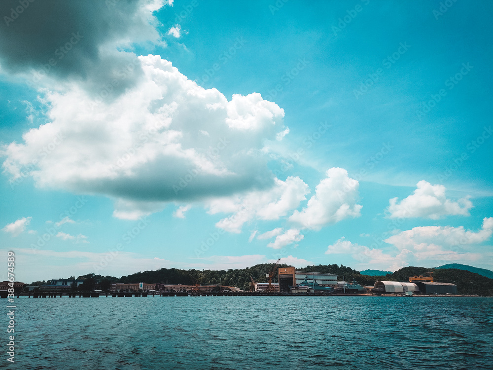 view of the sea and clouds