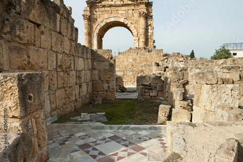 The Triumphal Arch at Al Bass archaeological site, Tyre, Lebanon