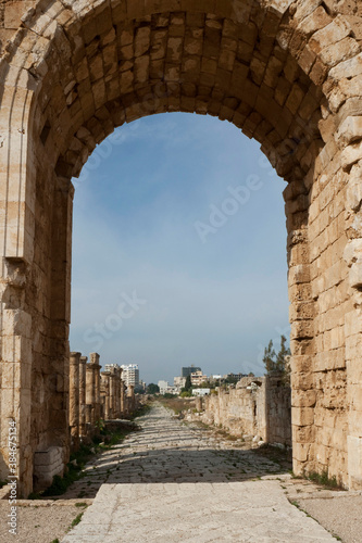 The Triumphal Arch at Al Bass archaeological site, Tyre, Lebanon