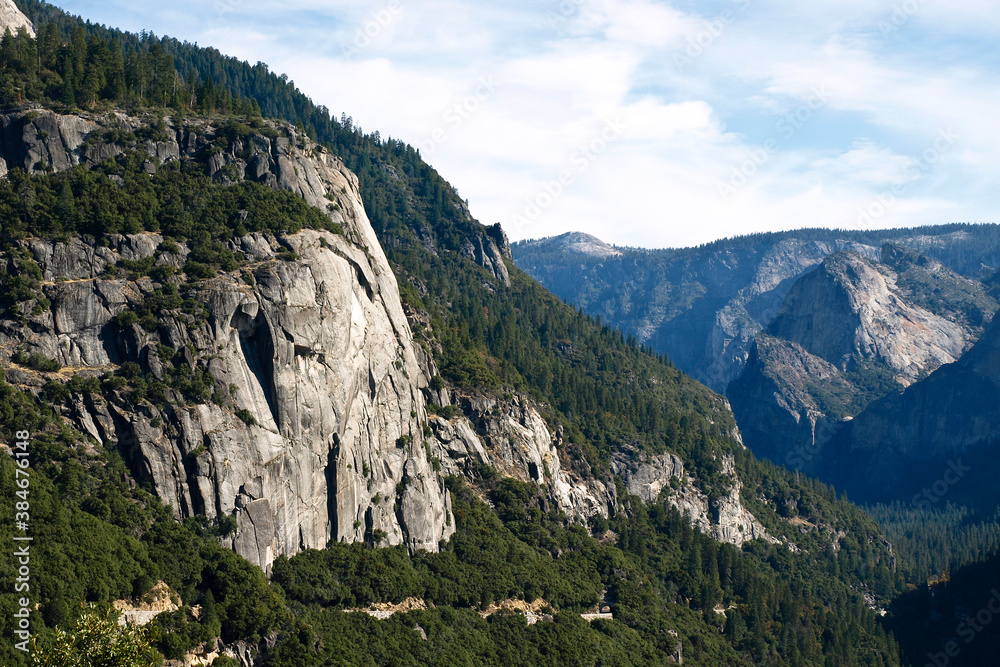 View of Yosemite national Park in California, San Francisco, USA