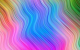 Light Multicolor, Rainbow vector backdrop with bent lines.