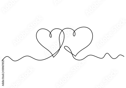 Continuous line drawing of ...