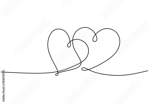 Continuous line drawing of ...