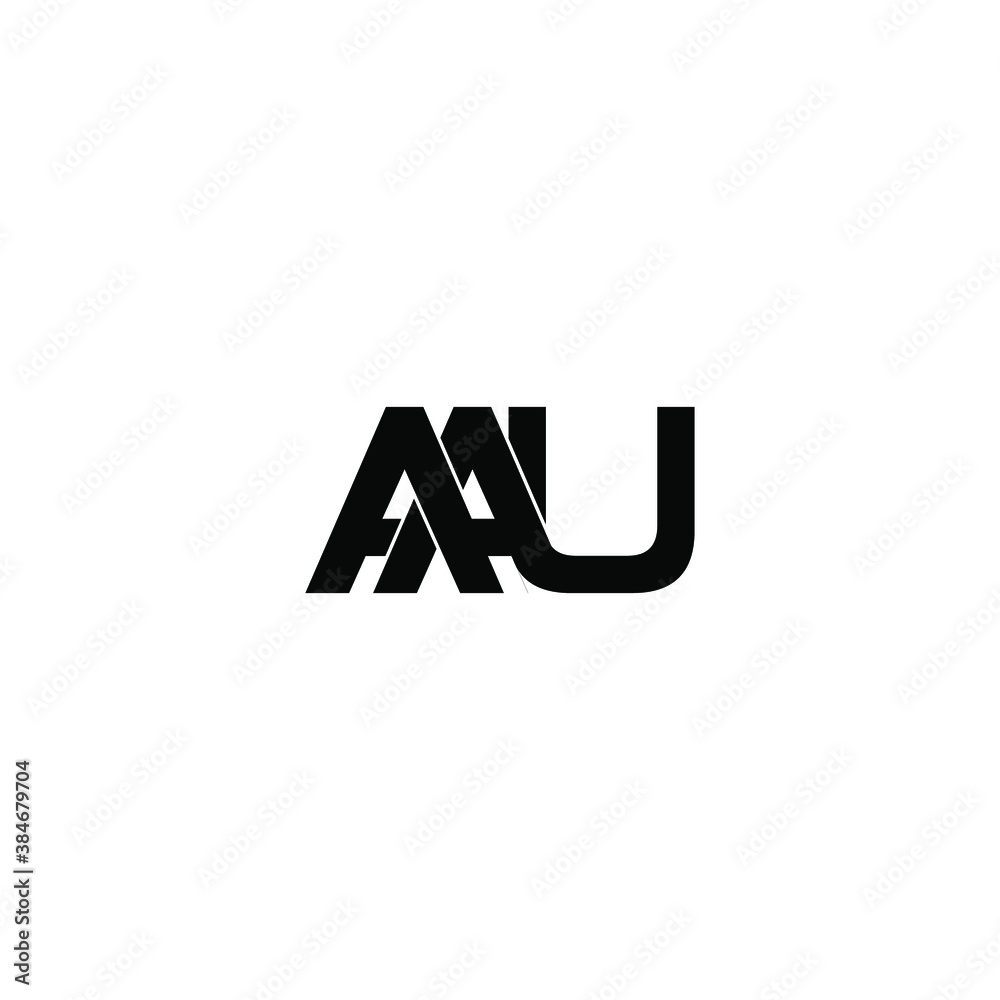 Obraz premium aau letter original monogram logo design