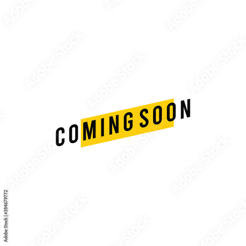 Coming soon vector template.