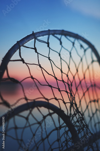 Fishing Net at Sunrise
