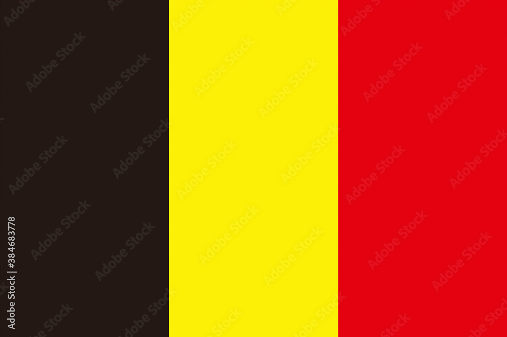 Fototapeta premium ベルギーの国旗