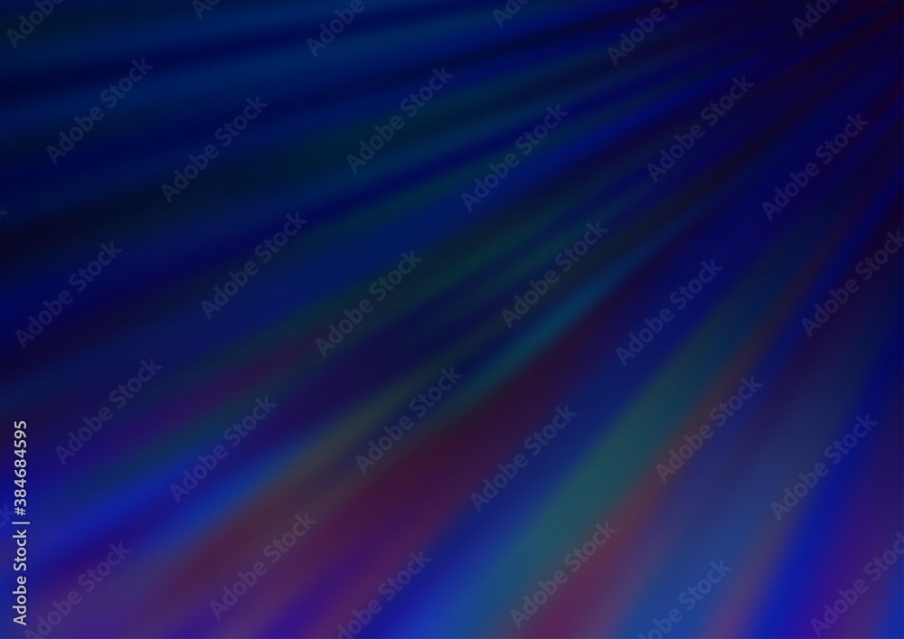 Dark BLUE vector texture with colored lines.