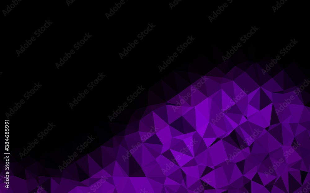 Dark Purple vector abstract mosaic pattern. Dark Purple vector abstract mosaic pattern.