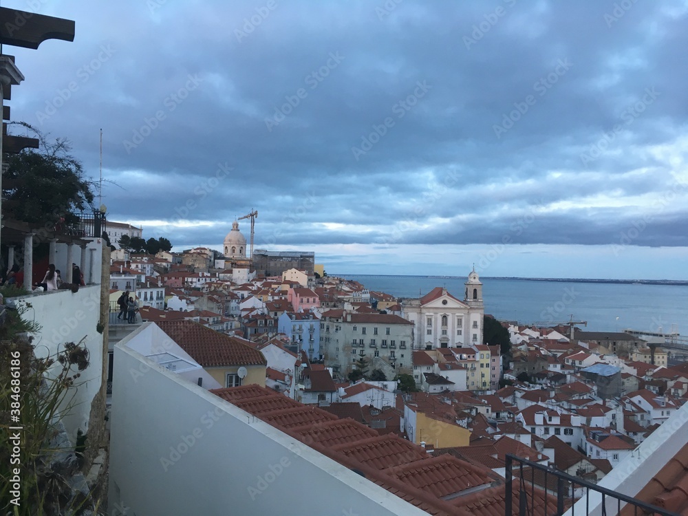 view of the lisbon city