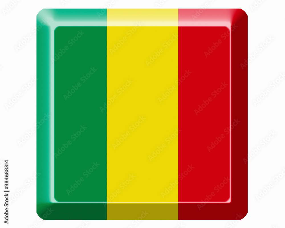 Fototapeta premium マリ共和国の国旗