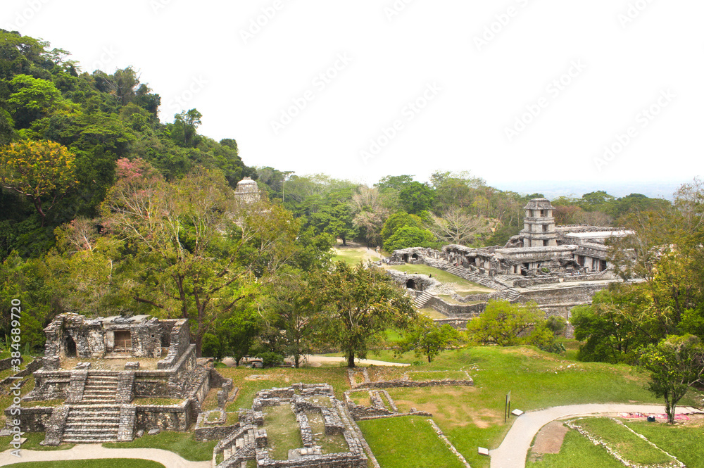 Ruins of Royal palace, Palenque, Chiapas, Mexico