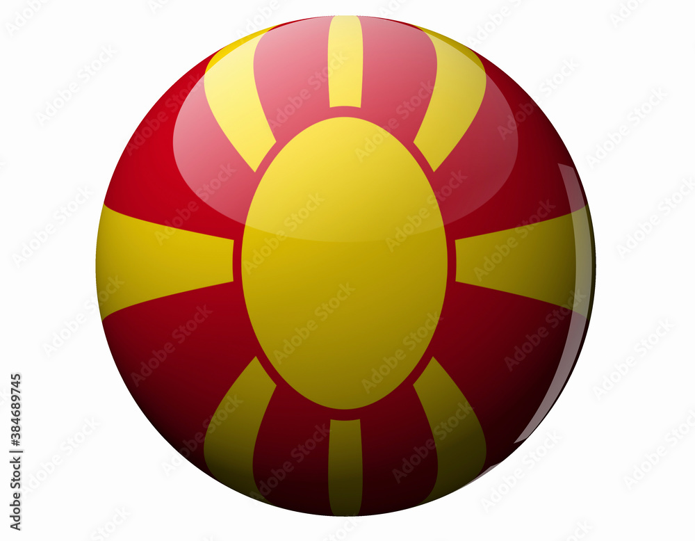 Obraz premium マケドニアの国旗