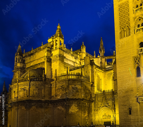 Cathedral of Saint Mary, Catedral de Santa Maria de la Sede in Seville, Spain.