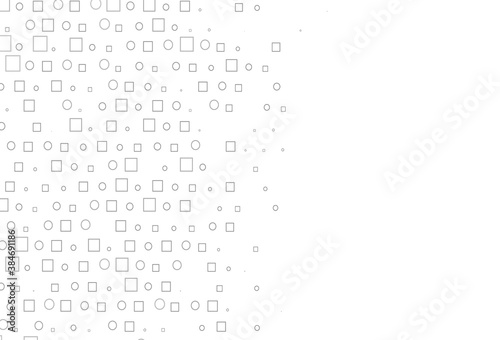 Light Silver, Gray vector backdrop with dots, spots, cubes.