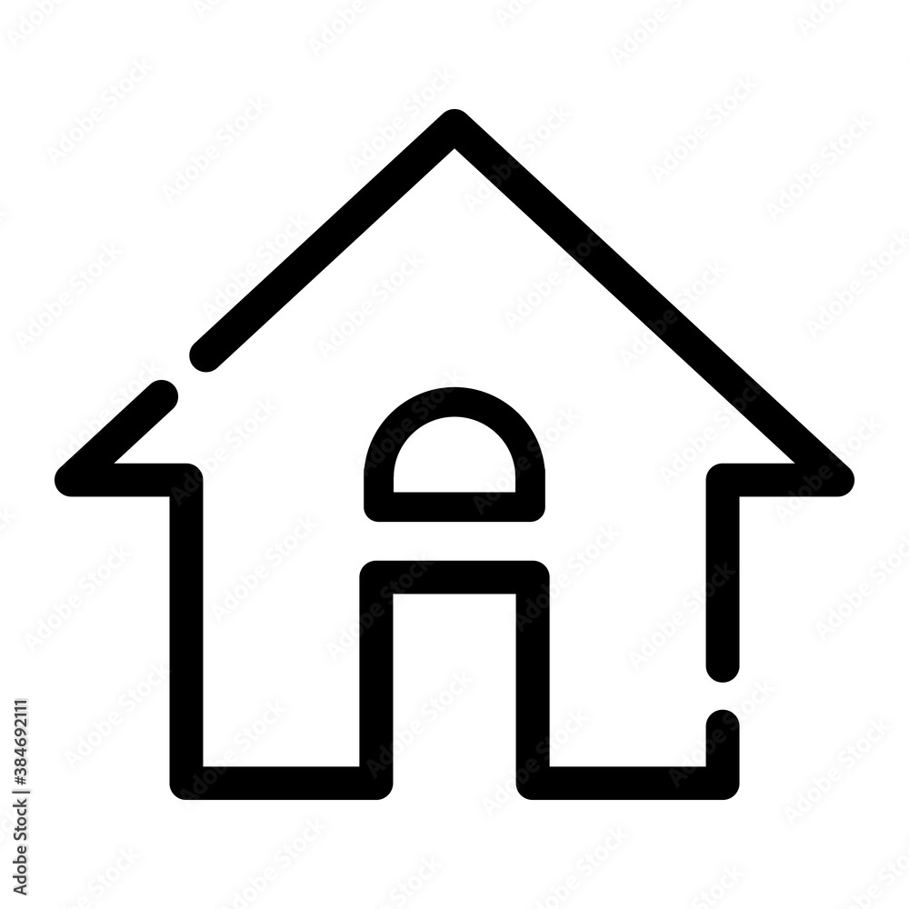 Pixel perfect thin minimal home house line icon Pixel perfect thin minimal home house line icon