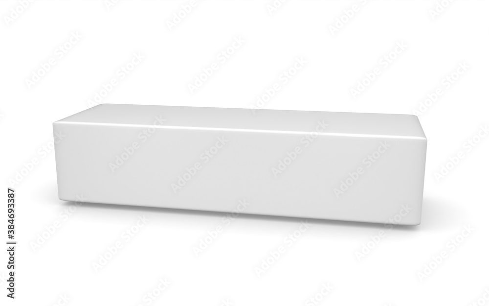 3D box on white background 3D box on white background