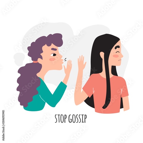 Girl refuses to listen to gossip. Stop gossip